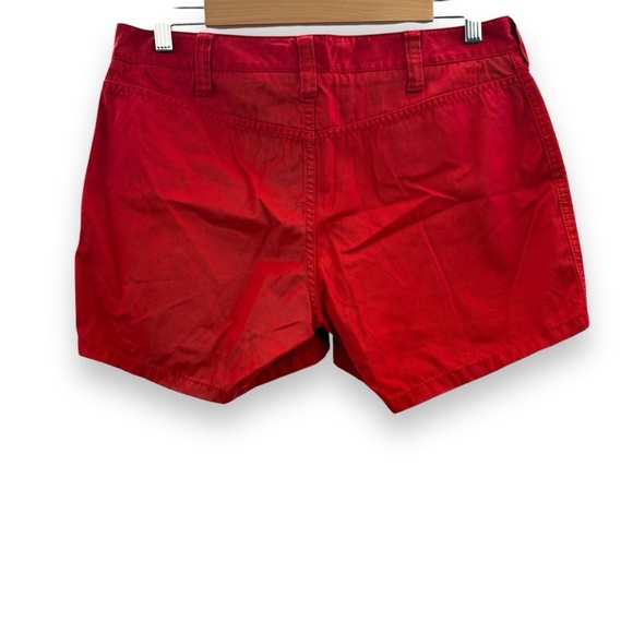 Y2K‎ Tommy Hilfiger Red Mid Rise Circle O-Ring Pockets Shorts Sz 32 - Picture 2 of 10